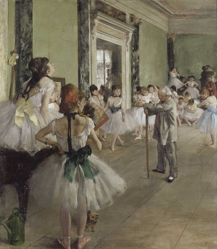 Edgar Degas, La clase de ballet, 1871-74