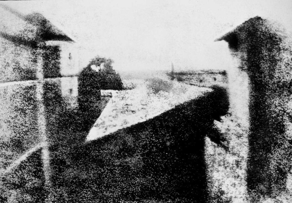 Vista desde la ventana en Le Gras, Joseph Nicéphore Niépce