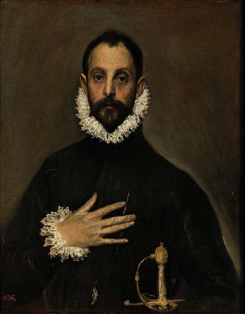 El Greco, El caballero de la mano en el pecho